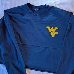 Blue and Yellow Women's Sweatshirt